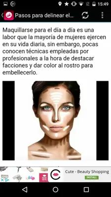 Maquillaje y Belleza android App screenshot 1