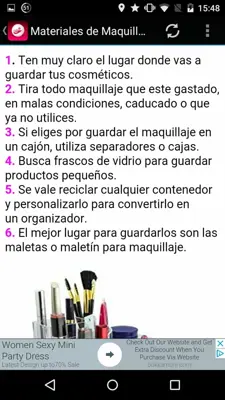 Maquillaje y Belleza android App screenshot 7